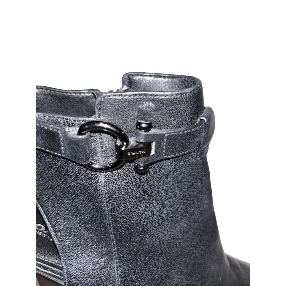 Coach Lafayette Black Leather Peep Toe Heels Size 9 - Picture 9 of 9